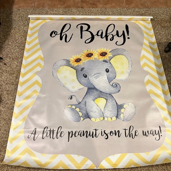 Elephant vinyl professional photo op backdrop - Picture 2 of 6